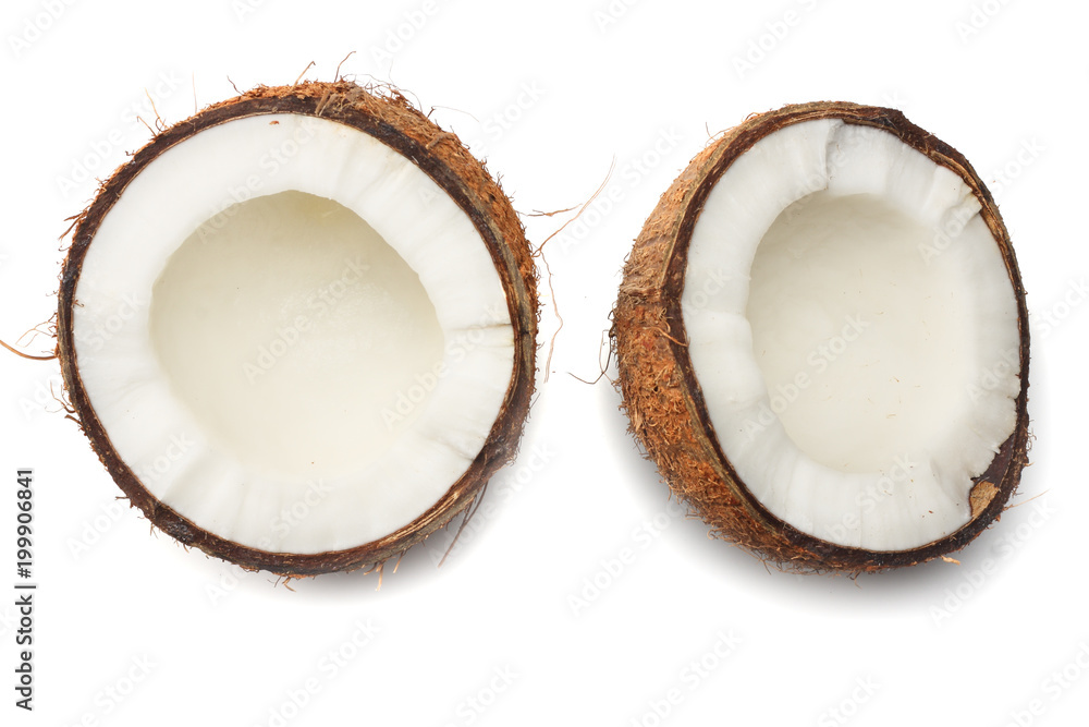 fresh coconut isolated on a white background fresh coconut isolated on a white background