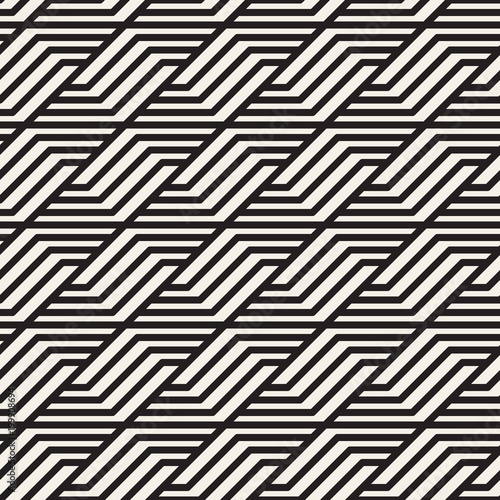 Vector seamless pattern. Modern stylish abstract texture. Repeating geometric tiles