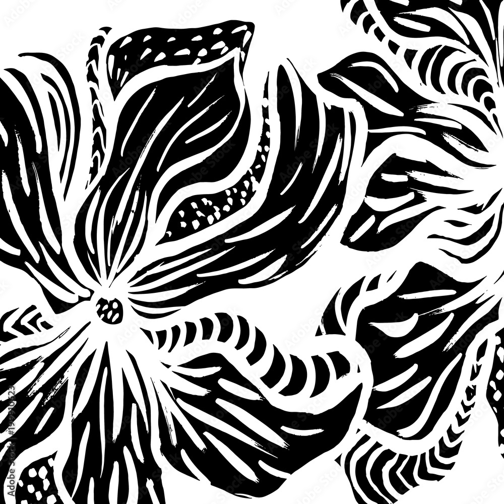 Obraz premium Brush stroke pattern. Watercolor.