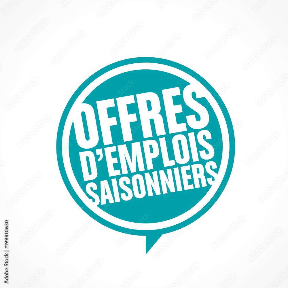 Fototapeta premium offres d'emploi