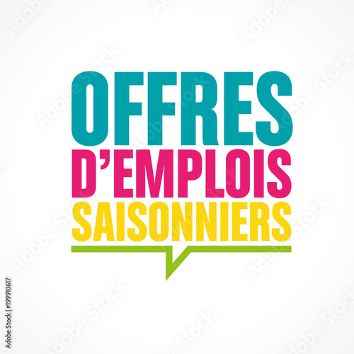 offres d'emplois saisonnier