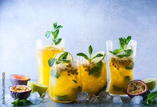 Passion fruit lemonade