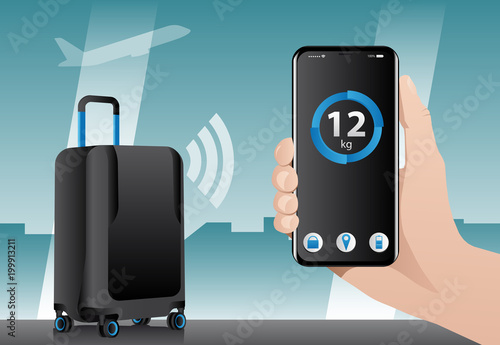 Smart baggage with wireless control