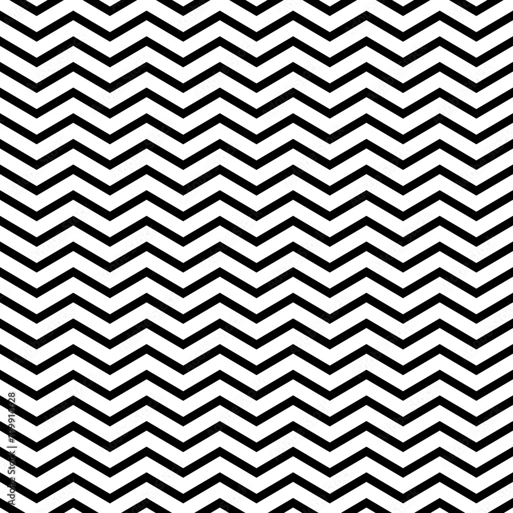 Seamless Pattern with Geometric Abstract Wave, Black and White Pattern for Fabric and Wrapping Paper, Vector Illustration Seamless Pattern with Geometric Abstract Wave, Black and White Pattern for Fabric and Wrapping Paper, Vector Illustration