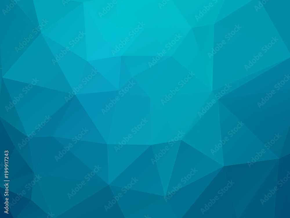 abstract blue green triangles background