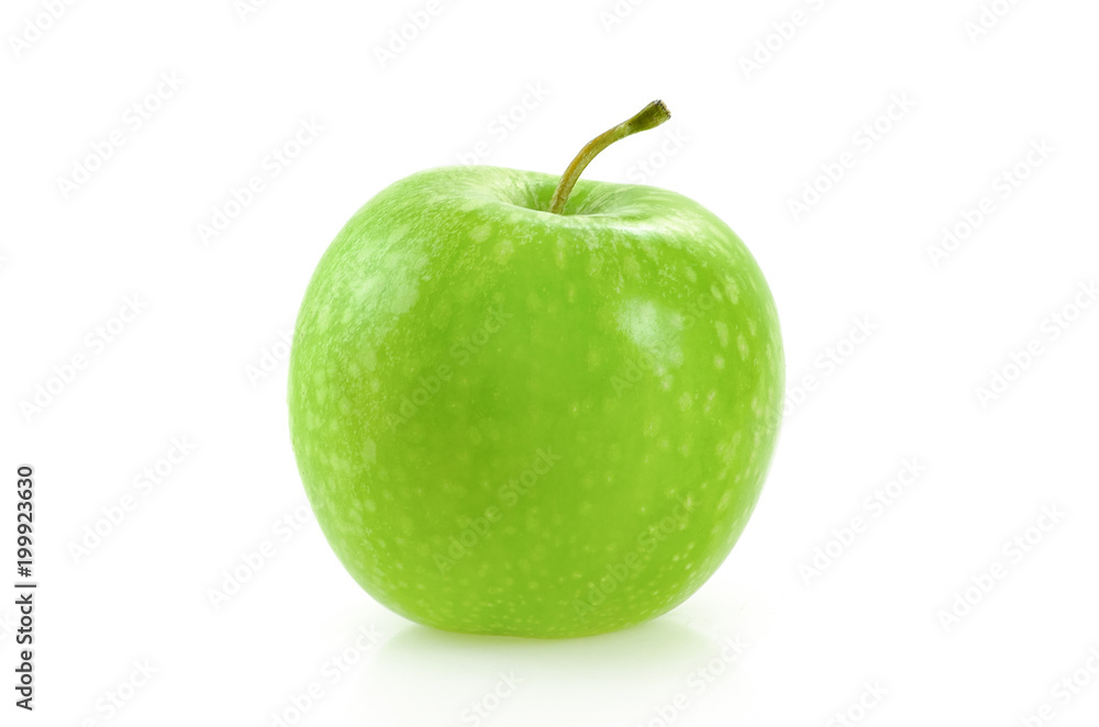 Green apple isolated on white background Green apple isolated on white background