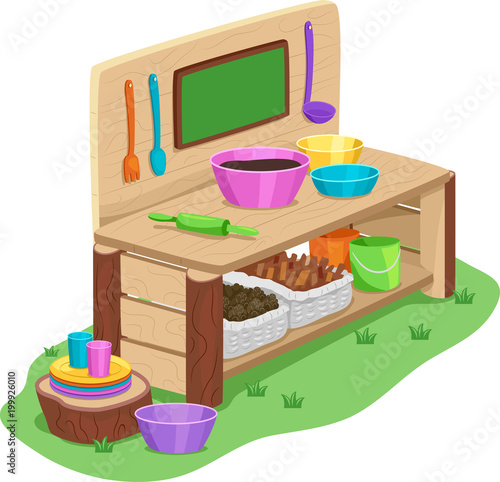 Mud Kitchen Cooking Table I...