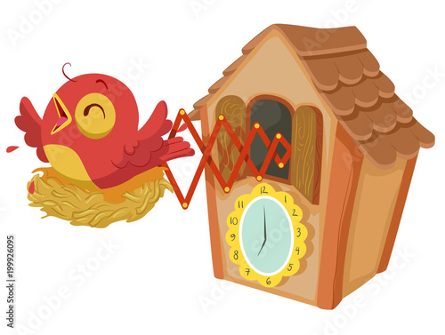 Cuckoo Clock Illustration