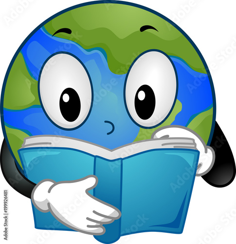 Mascot Earth Book Illustration