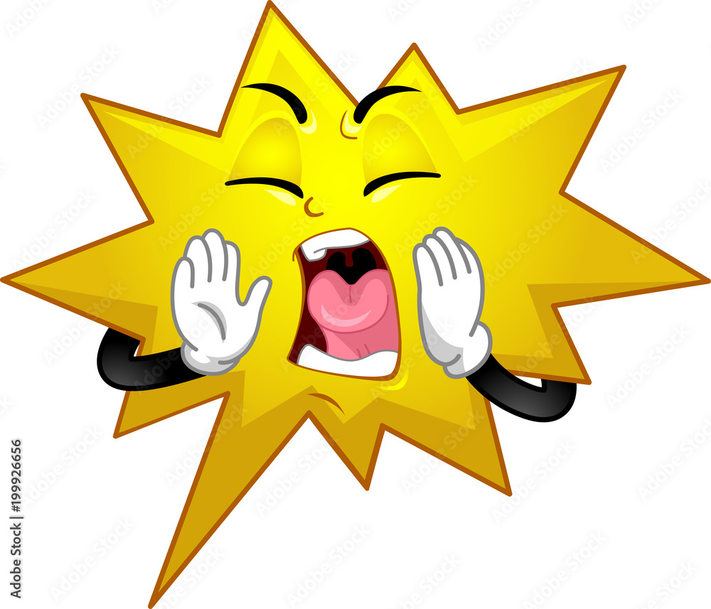 Mascot Speech Bubble Shout Illustration Mascot Speech Bubble Shout Illustration