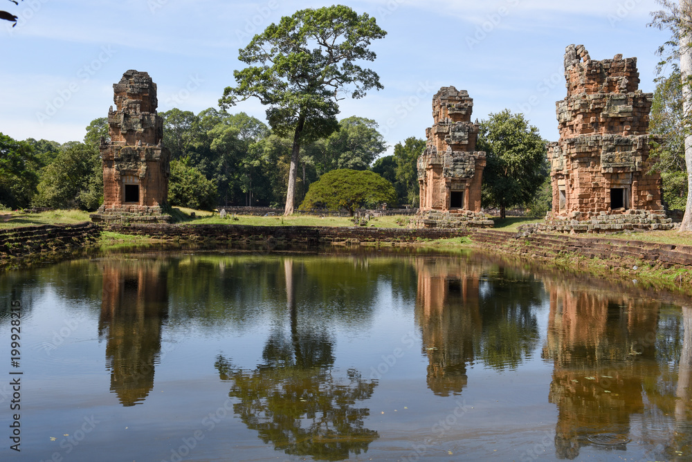 The ruins of Preah Khan at Angkor Thom on Siemreap The ruins of Preah Khan at Angkor Thom on Siemreap
