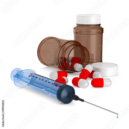 First aid kit on white back...