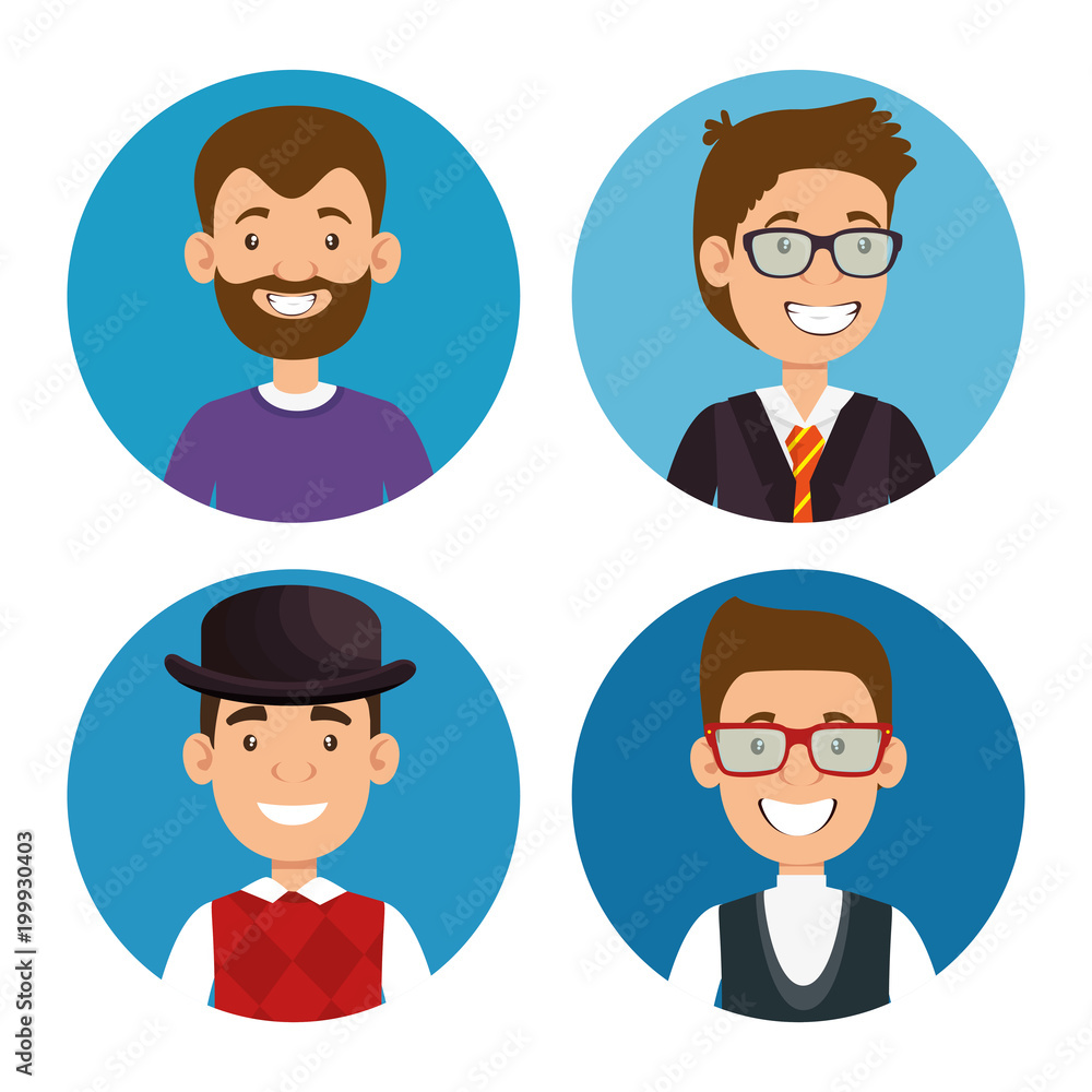 best fathers styles group characters vector illustration design best fathers styles group characters vector illustration design