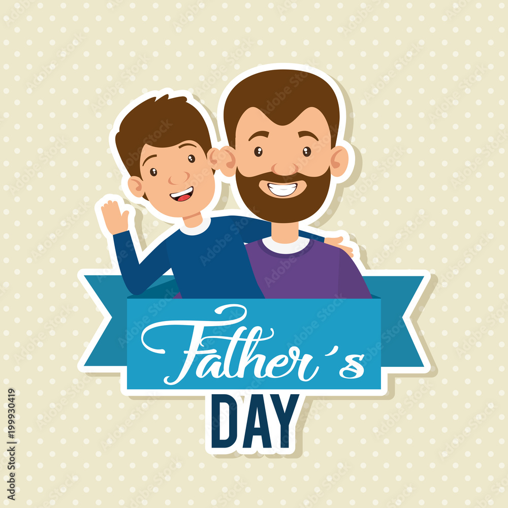 best father with son characters vector illustration design best father with son characters vector illustration design