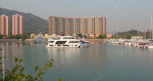 Typhoon shelter and cruise boat