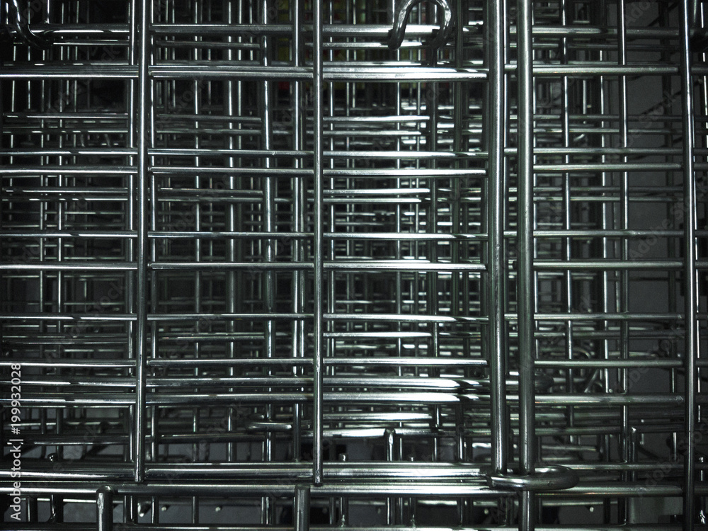 Steel grating of loudspeaker ,full frame black grid of a speaker texture Steel grating of loudspeaker ,full frame black grid of a speaker texture