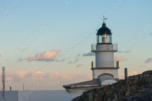 Lighthouse of the Cap de Creus Natural Park, the westernmost point of Spain, where the sun first rises.