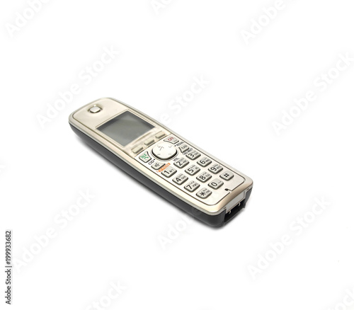 cordless phone isolated on a white background