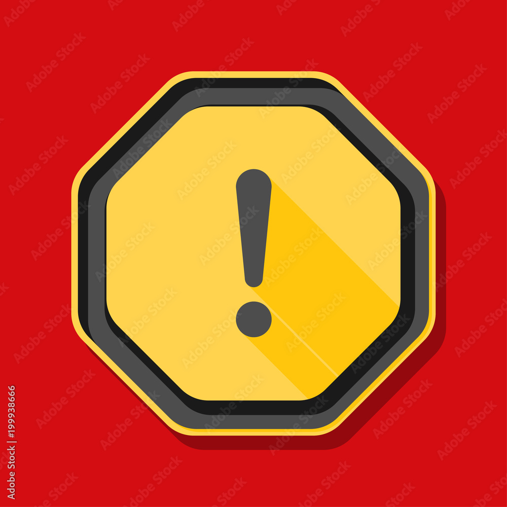 Exclamation Danger sign illustration Exclamation Danger sign illustration
