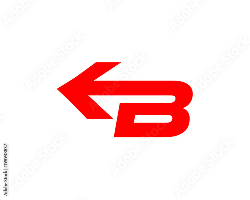 Free Download b letter arrow logo - GFXLoad