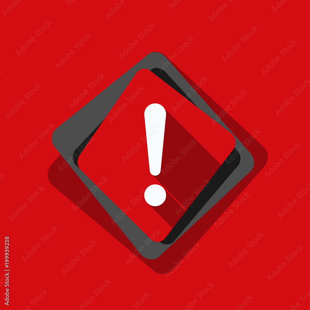 Exclamation Danger sign illustration Exclamation Danger sign illustration