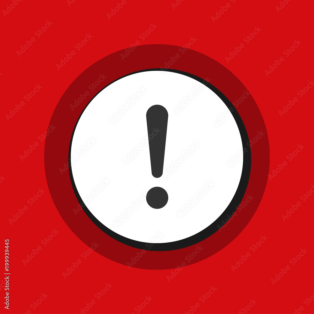 Exclamation Danger sign illustration Exclamation Danger sign illustration