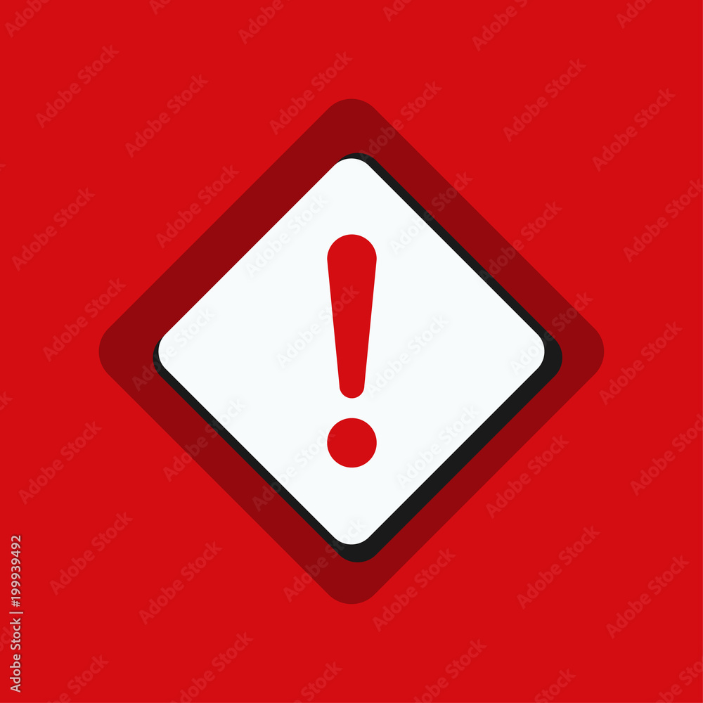 Exclamation Danger sign illustration Exclamation Danger sign illustration