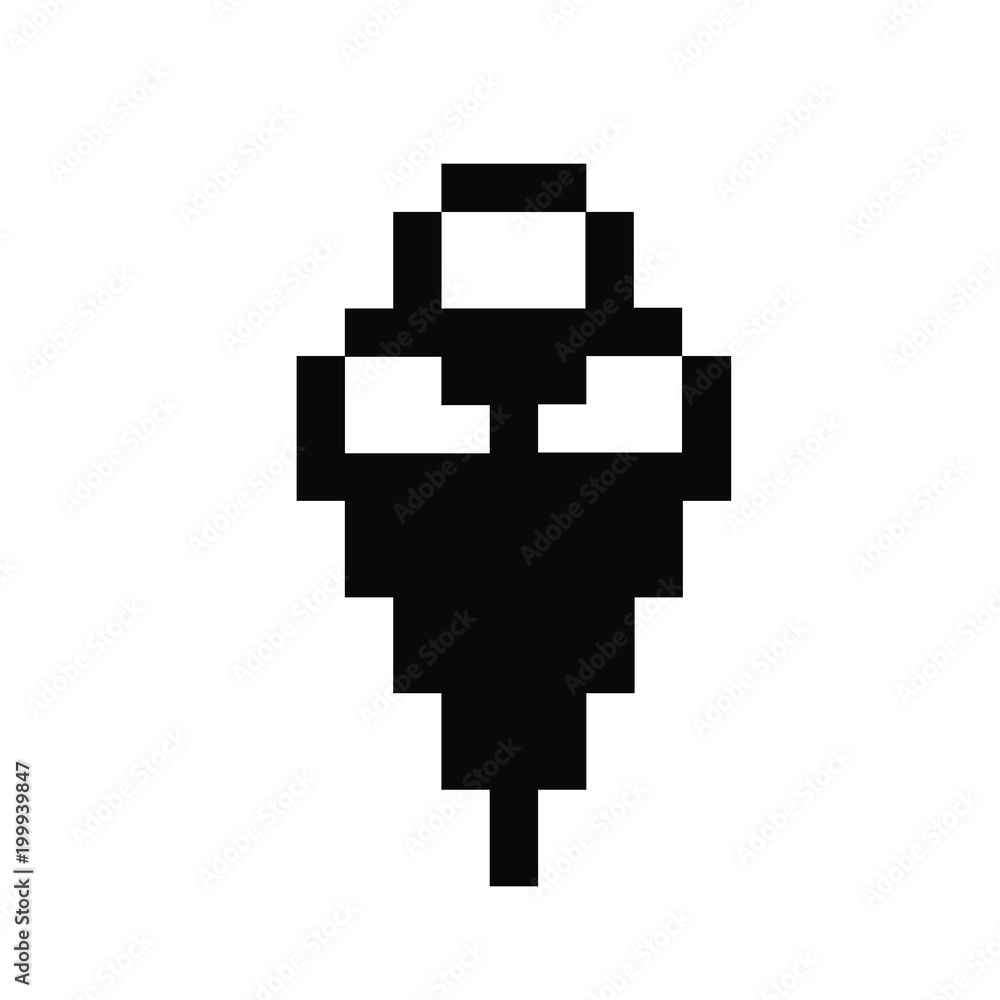 Fototapeta premium Ice cream pixels