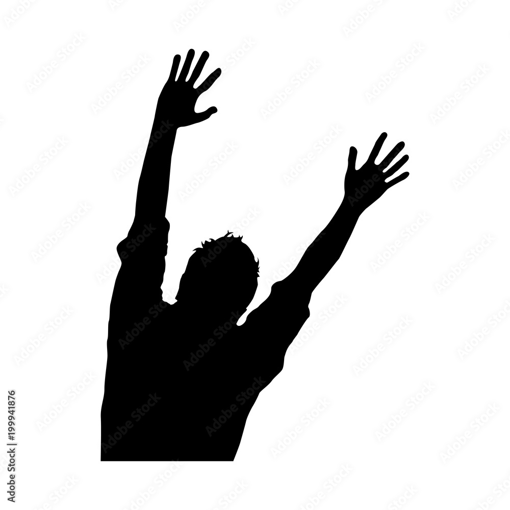 silhouette of person in concert vector illustration design silhouette of person in concert vector illustration design