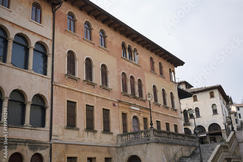 Asolo, Italy - March 26, 2018 : View of the old streets of Asolo © simona