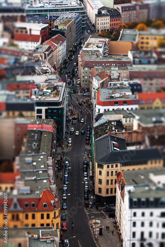 Berlin cityscape with tilt shift effect © Yehuda