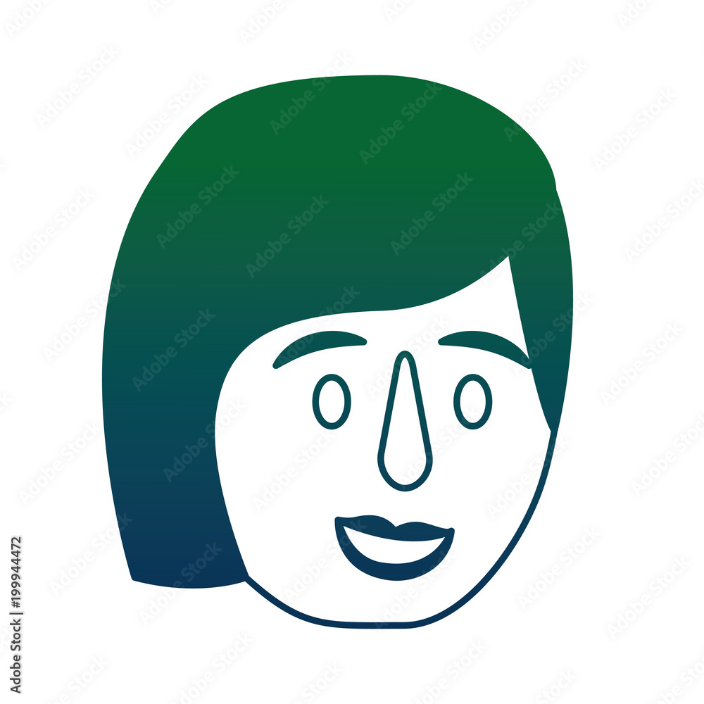 happy woman face character vector illustration design happy woman face character vector illustration design