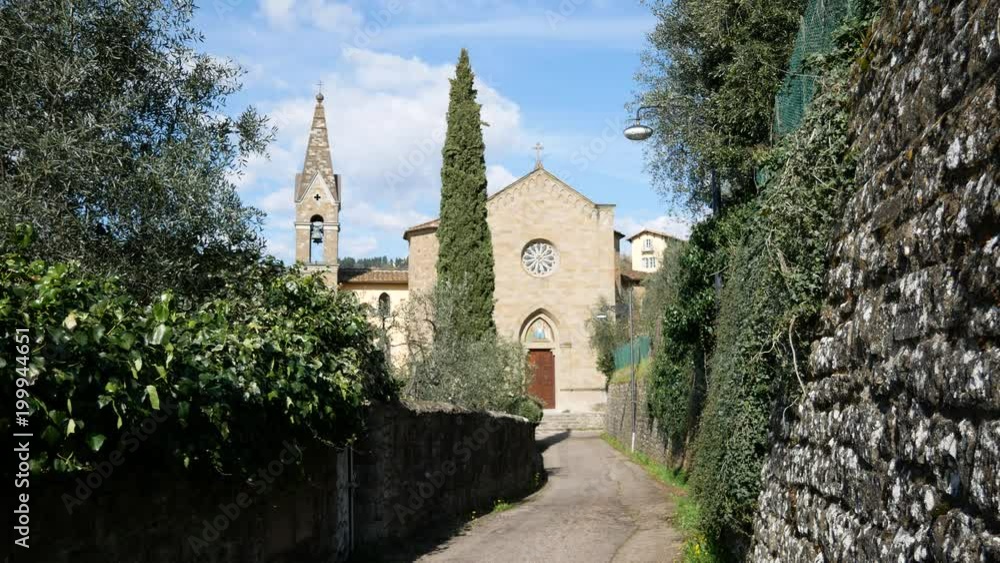 Florence, Italy 6th april 2018 - Settignano Curch Florence, Italy 6th april 2018 - Settignano Curch