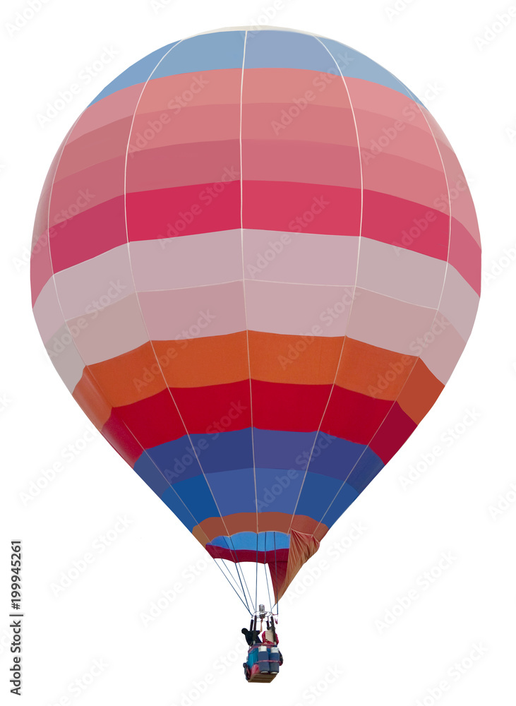 Naklejka premium Hot air balloon isolated on the white background