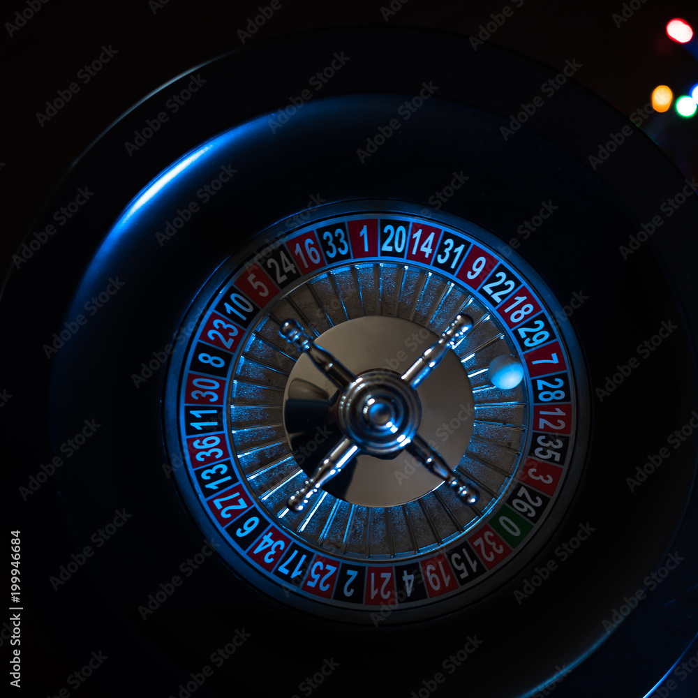 High contrast image of casino roulette High contrast image of casino roulette
