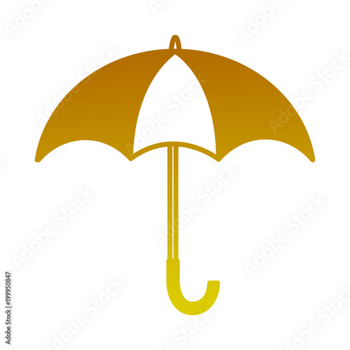 umbrella open isolated icon vector illustration design