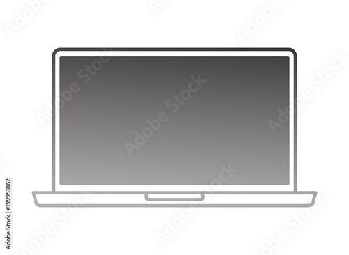 laptop computer device isolated icon vector illustration design