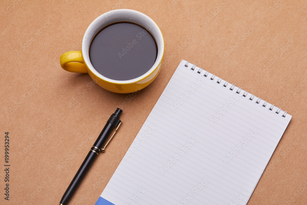 cup of coffee on the office table cup of coffee on the office table