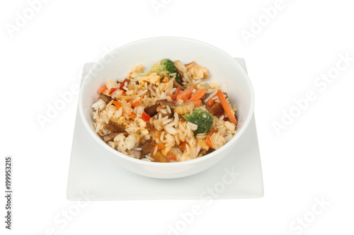 Stir fried rice in a bowl