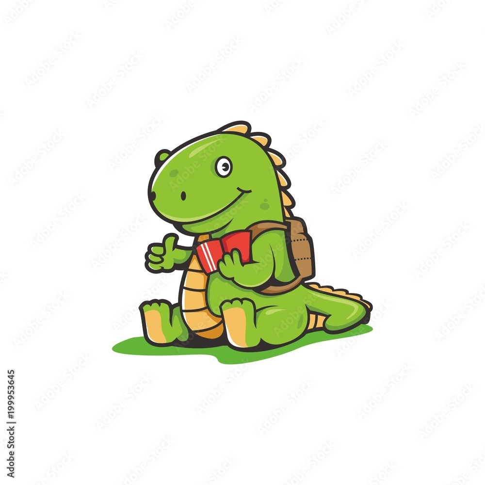 Fototapeta premium Logo dinosaur