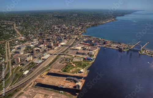 Duluth, Minnesota in Summer seen from Helicopter © Jacob