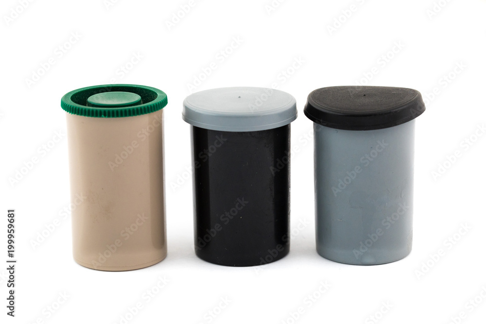 Expired 35mm Film Isolated White Background Expired 35mm Film Isolated White Background