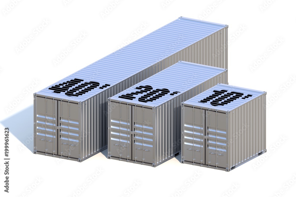 Metallic ship cargo containers 10 20 and 40 feet length Metallic ship cargo containers 10 20 and 40 feet length