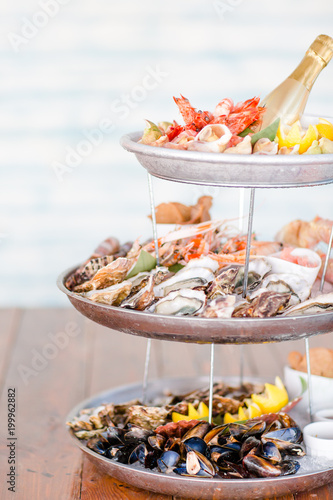 Plateau de fruits de mer photo