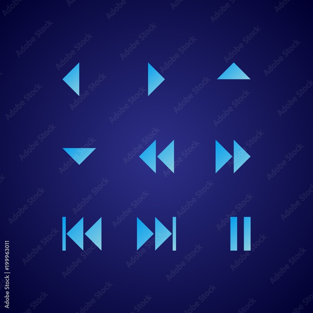 button for play, pause, and skip button for play, pause, and skip