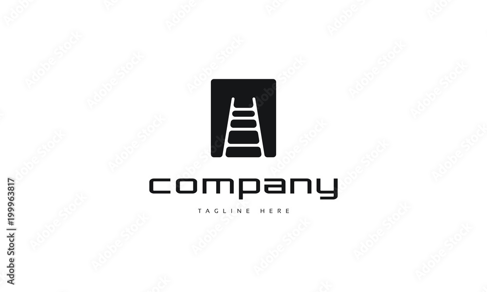 Fototapeta premium Stairs logo