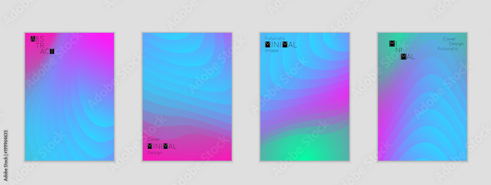 Fototapeta premium Template with Fluid gradient shape with transparent blend