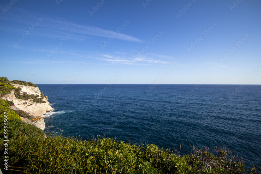 Seascape near Cala Mitjana, Menorca, Spain