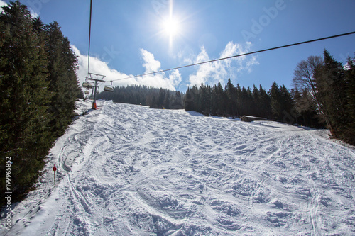Beatifull slope in the Alps