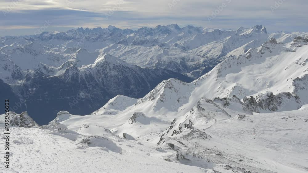 Landscape with mountains during winter Landscape with mountains during winter
